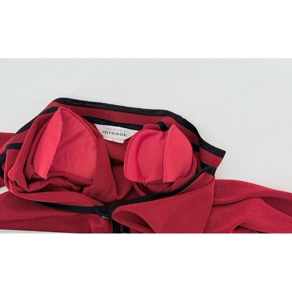 Exclusively Misook Knit Red Acrylic Rose Button Cardigan,Shoulder Pads,Mature M - Picture 12 of 12